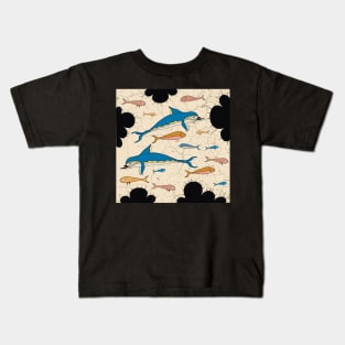 Minoan sea world illustration Kids T-Shirt